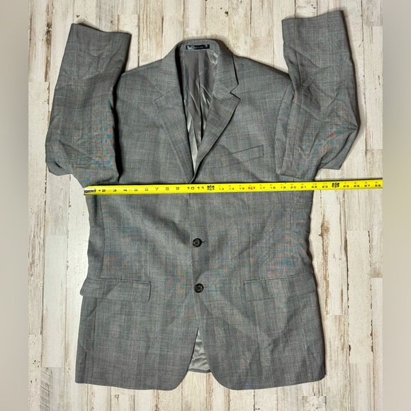 Lauren Ralph Lauren Blazer Jacket Men's 42R Gray Classic Checked - Picture 4 of 10